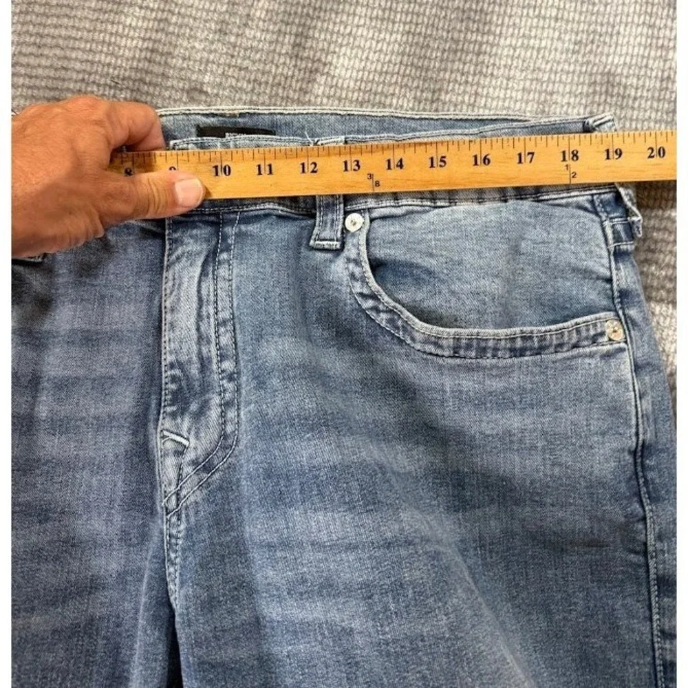 True Religion Ricky Relaxed Straight No FlapJeans Light Wash Blue Mens‎ 38x31